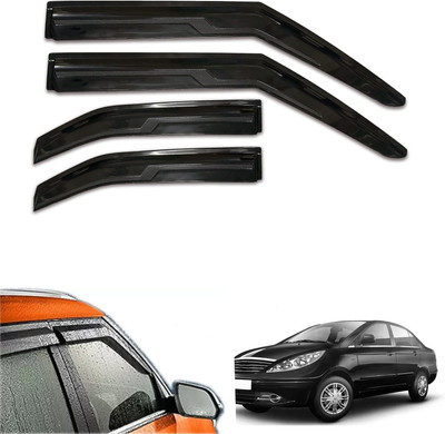 motobridge For Non-convertibles Front, Rear Wind Deflector(Tinted Tata Indigo Manza)