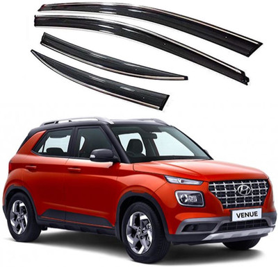 Auto E-Shopping For Non-convertibles Front, Rear Wind Deflector(Tinted Hyundai Venue E 1.4 CRDi)