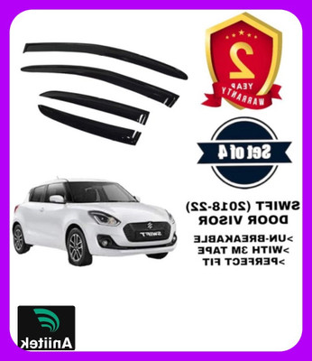 ANiiTEK For Rear, Front Wind Deflector(Tinted Maruti Swift)