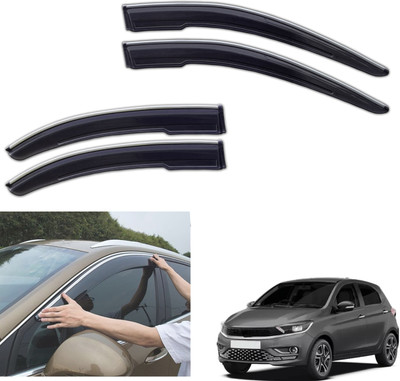 motobridge For Non-convertibles Front, Rear Wind Deflector(Tinted Tata Tiago XT Petrol)