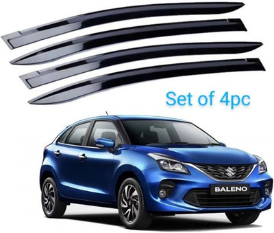 motobridge For Non-convertibles Rear, Front Wind Deflector(Clear Maruti Baleno)