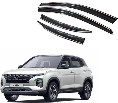 Auto E-Shopping For Non-convertibles Front, Rear Wind Deflector(Tinted Hyundai Creta)