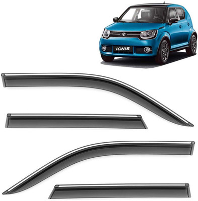 Kingsway For Non-convertibles Front, Rear Wind Deflector(Tinted Maruti Ignis 1.2 Delta Petrol)