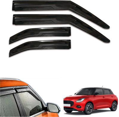 PEEPS STORE For Non-convertibles Front, Rear Wind Deflector(Tinted Maruti Swift LXI)