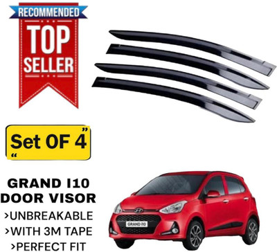 GENFRIDD For Non-convertibles Front Wind Deflector(Tinted HYUNDAI i10 Sportz 1.1L)