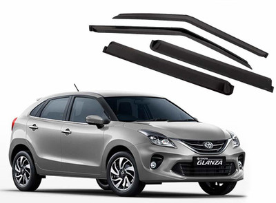 GAURIENTERPRIES For Non-convertibles Front, Rear Wind Deflector(Tinted Toyota Glanza V)