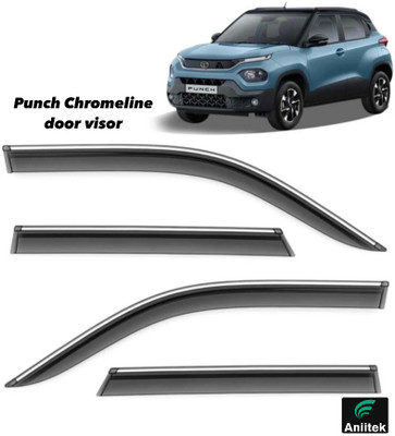 ANiiTEK For Non-convertibles Rear, Front Wind Deflector(Tinted Universal For Car Punto)