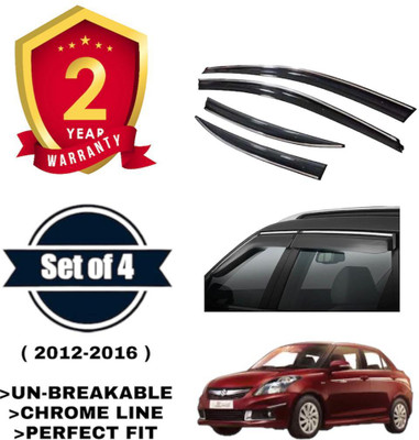 VIZOLT For Non-convertibles Front Wind Deflector(Tinted NA Swift Dzire 1.3L)