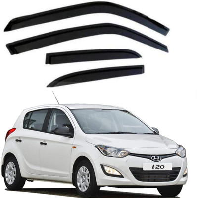 Ds enterprise For Non-convertibles Front, Rear Wind Deflector(Tinted HYUNDAI i20)