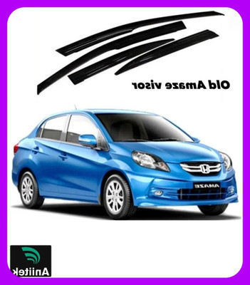 ANiiTEK For Non-convertibles Rear, Front Wind Deflector(Tinted Honda Amaze)