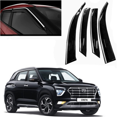 Ds enterprise For Non-convertibles Front, Rear Wind Deflector(Tinted HYUNDAI Creta)