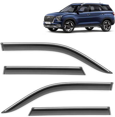 Kingsway For Non-convertibles Front, Rear Wind Deflector(Tinted HYUNDAI Alcazar)