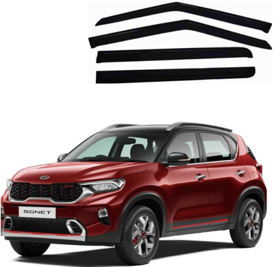 motobridge For Non-convertibles Front, Rear Wind Deflector(Tinted Kia Sonet)