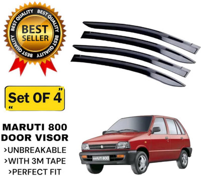 GENFRIDD For Non-convertibles Front Wind Deflector(Tinted Maruti 800)