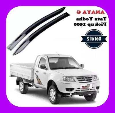 ANiiTEK For Non-convertibles Rear, Front Wind Deflector(Tinted Tata Yodha Pickup 1500 (Diesel)