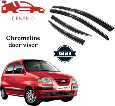 GENFRID For Non-convertibles Rear Wind Deflector(Tinted HYUNDAI Santro Xing)