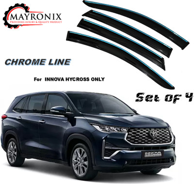 Mayronix For Non-convertibles Front, Rear Wind Deflector(Tinted Toyota Innova)
