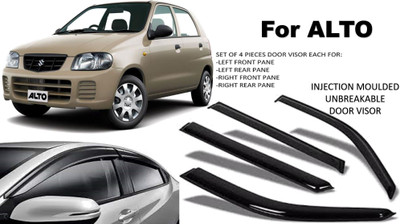 motobridge For Non-convertibles Front, Rear Wind Deflector(Tinted Maruti Alto)