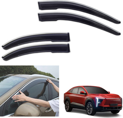 motobridge For Non-convertibles Front, Rear Wind Deflector(Tinted Mahindra NA)