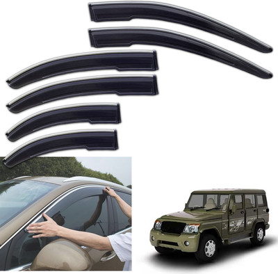 motobridge For Non-convertibles Front, Rear Wind Deflector(Tinted Mahindra Bolero SLX)