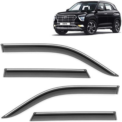 Kingsway For Convertibles Front, Rear Wind Deflector(Tinted HYUNDAI Creta)