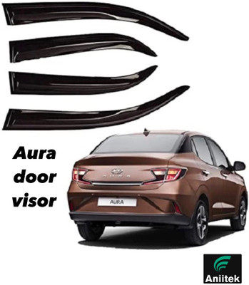 ANiiTEK For Non-convertibles Rear, Front Wind Deflector(Tinted Hyundai Aura S Petrol)