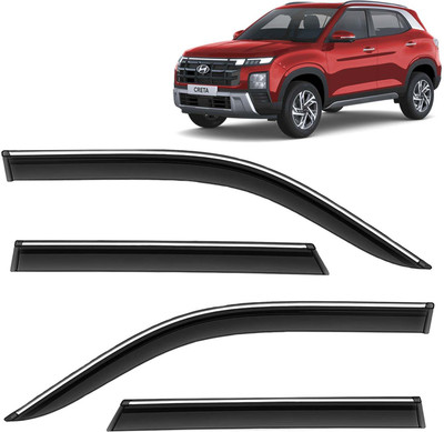 Kingsway For Non-convertibles Front, Rear Wind Deflector(Tinted HYUNDAI Creta)