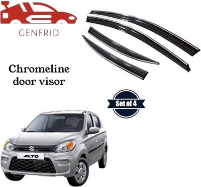 GENFRID For Non-convertibles Front, Rear Wind Deflector(Tinted Maruti Alto 800 LX)