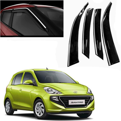 Ds enterprise For Non-convertibles Front, Rear Wind Deflector(Tinted HYUNDAI Santro)