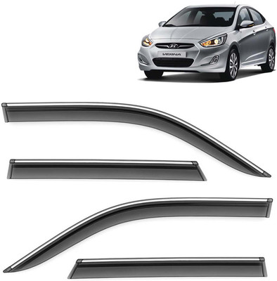 Kingsway For Convertibles Front, Rear Wind Deflector(Tinted HYUNDAI Verna)