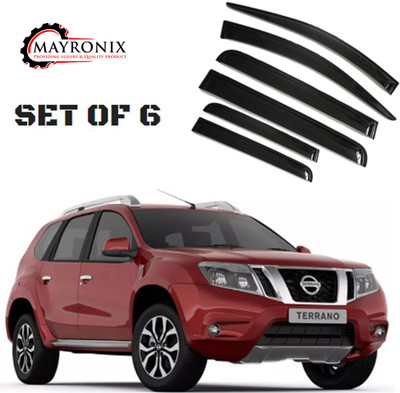 Mayronix For Non-convertibles Front, Rear Wind Deflector(Tinted Nissan Terrano)