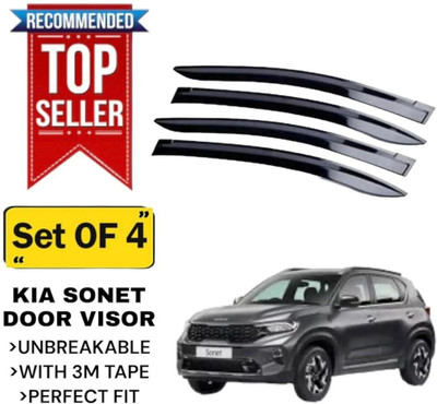 GAURIENTERPRIES For Non-convertibles Front Wind Deflector(Tinted Kia Sonet)