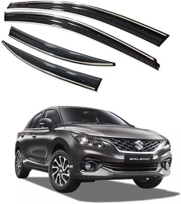 motobridge For Non-convertibles Rear, Front Wind Deflector(Clear Maruti Baleno)