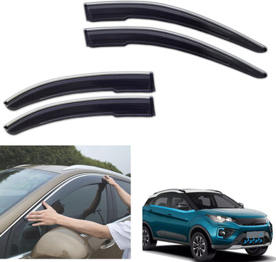 motobridge For Non-convertibles Front, Rear Wind Deflector(Tinted Tata Nexon EV XM)