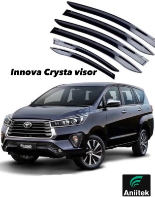 ANiiTEK For Non-convertibles Rear, Front Wind Deflector(Tinted Toyota Innova Crysta)