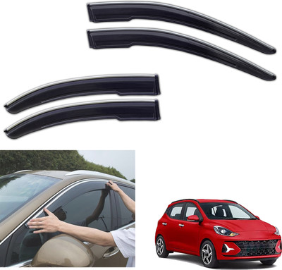 PEEPS STORE For Non-convertibles Front, Rear Wind Deflector(Tinted Hyundai Grand i10)