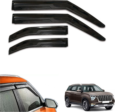 motobridge For Non-convertibles Front, Rear Wind Deflector(Tinted Hyundai Alcazar)