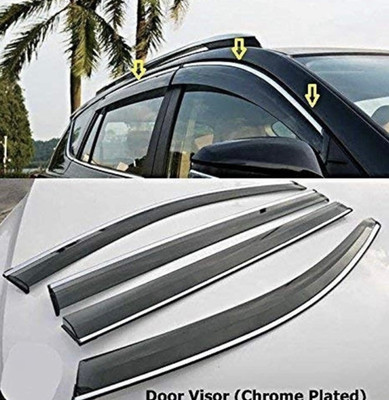 GENFRID For Non-convertibles Front, Rear Wind Deflector(Tinted Tata Bolt)