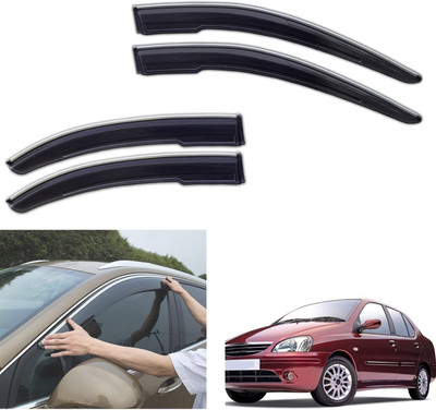 PEEPS STORE For Non-convertibles Front, Rear Wind Deflector(Tinted Tata Indigo)