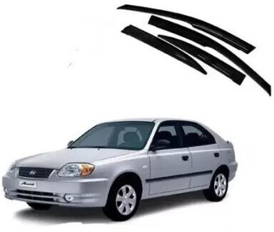ANiiTEK For Non-convertibles Front, Rear Wind Deflector(Tinted HYUNDAI Accent)