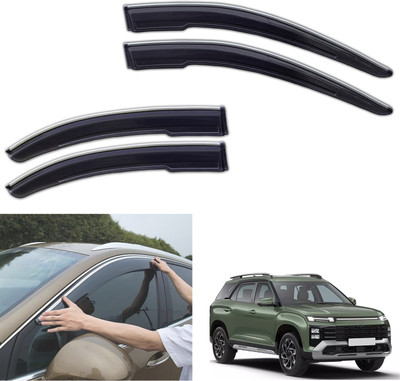 PEEPS STORE For Non-convertibles Front, Rear Wind Deflector(Tinted Hyundai Alcazar)