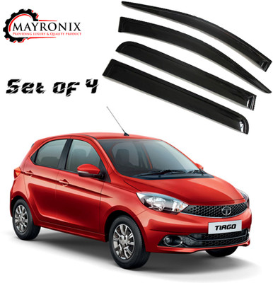 Mayronix For Non-convertibles Front, Rear Wind Deflector(Tinted Tata Tiago Facelift)
