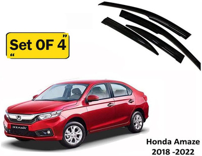 motobridge For Non-convertibles Front, Rear Wind Deflector(Tinted Honda Amaze)
