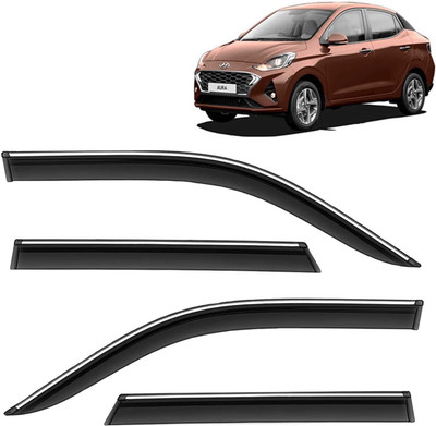 Kingsway For Non-convertibles Front, Rear Wind Deflector(Tinted HYUNDAI Aura E Petrol)