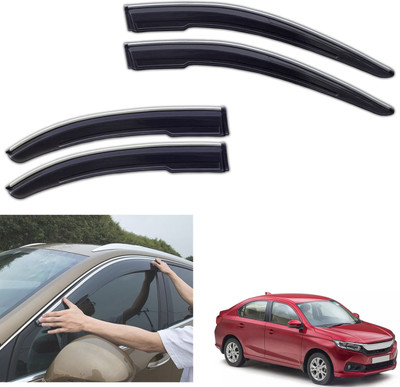 motobridge For Non-convertibles Front, Rear Wind Deflector(Tinted Honda Amaze)