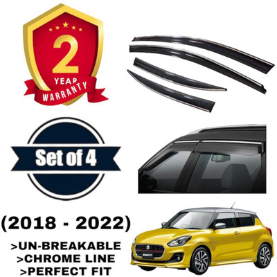 VIZOLT For Non-convertibles Front Wind Deflector(Tinted Maruti Swift LDI)