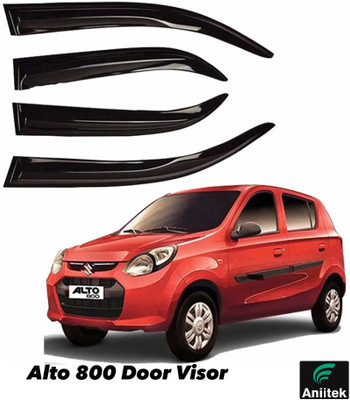 ANiiTEK For Non-convertibles Rear, Front Wind Deflector(Tinted Maruti Alto 800)