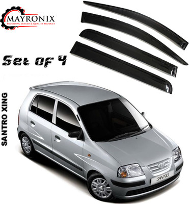 Mayronix For Non-convertibles Front, Rear Wind Deflector(Tinted HYUNDAI Santro Xing)