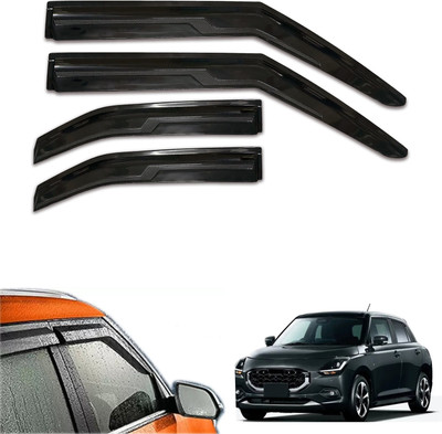 motobridge For Non-convertibles Front, Rear Wind Deflector(Tinted Maruti New Swift)