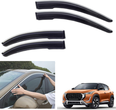 PEEPS STORE For Non-convertibles Front, Rear Wind Deflector(Tinted Nissan Magnite)